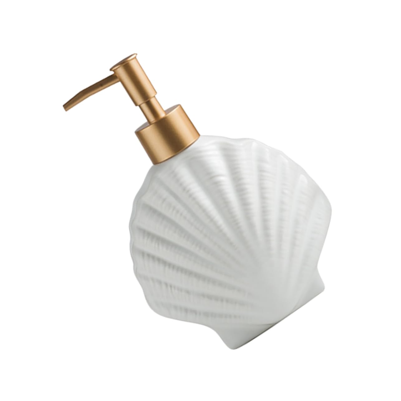 Anneome Refillable Shampoo Bottles Ceramic Pump Dispenser Liquid Soap Storage Bottle for Shower