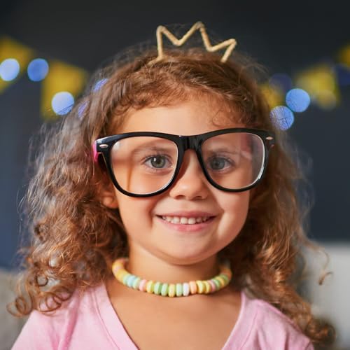 4YoreElves 80 Candy Necklaces Individually Wrapped, Choker Style, Nostalgic Pastel Candy Jewelry Perfect for Party Favors, Pinata Fillers and Goodie Bags, Packed in a Convenient Display Tub,