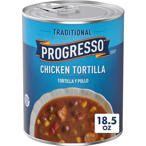 Image of Progresso Traditional, Chicken Tortilla Canned Soup, Gluten Free, 18.5 oz.