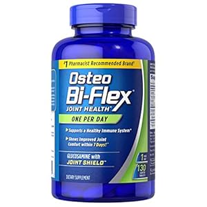 Osteo Bi-Flex Glucosamine with Vitamin D, One Per Day by Osteo Bi-flex, Joint Health,130 Coated Tablets, 130 Count