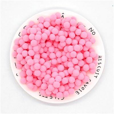 10000 szt. 10 mm kulka z pomponem nadaje się do rękodzieła artystycznego rękodzieła DIY szycia materiałów rzemieślniczych (kolor: 02 ciemnoróżowy)