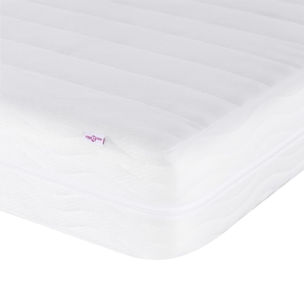 vidaXL Tagesbett mit Matratze Hellgrau 90x200 cm Stoff