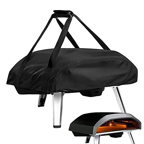Fukamou Pizzaofen Abdeckung Für Ooni Koda 16 | 420D Oxford Wasserdicht Abdeckhaube | wasserdichte Schutzhülle Für Pizza | 77x60x22 cm Schwarz