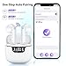 Wireless Earbuds, Bluetooth 5.4 Headphones with 42H Ultralight Ear Buds,Bluetooth Earbuds with 4 ENC Noise Cancelling Mics, HiFi Deep Bass Dual LED Display USB-C, Waterproof Earphones for Android iOS