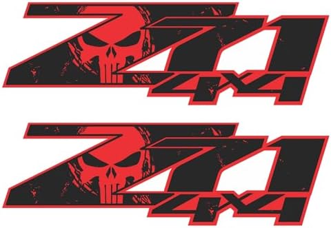 2014 2015 2016 2017 Chevy Silverado 4X4 Bed Side Decals (MATTE BLACK) Set Of 2 E - Foto 12