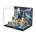 Acrylic Display Case for Lego 76419 Hogwarts Castle & Courtyard - Dustproof Showcase, Protect & Decorate Your Masterpieces (Background D)