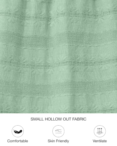 BTFBM Womens Summer 2026 Casual Midi Maxi Dresses Lightweight Short Sleeve V Neck Elastic Waist Boho Beach Dress Pockets(Sage Green, X-Large) — view 5