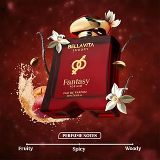 BELLAVITA Luxury Mood Collection FANTASY Perfume for Men 100ml | Pheromone Inspired Technology Long Lasting Fragrance | Notes of Orange, Vetiver and Saffron | Floral, Spicy Premium Fragrance