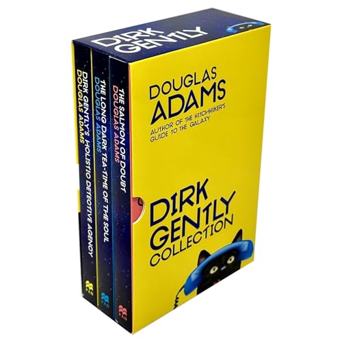 Image of The Complete Dirk Gently Trilogy Box Set Collection-Three Hilariously Holistic Adventures by Douglas Adams (Dirk Gently's Holistic Detective Agency, Long Dark Tea-Time of the Soul, Salmon of Doubt)