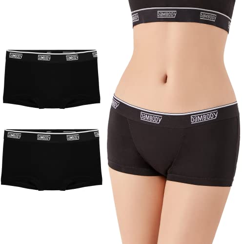 Bambody Period Pants for Women - Period Underwear for Teenage Girls - Leakproof, Absorbent, Comfortable, Breathable (Absorbent Boy Short)
