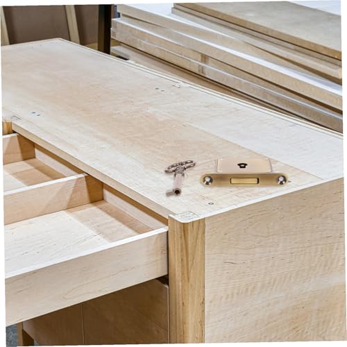 Serrure armoire laiton pour meuble de bureau classeur et tiroir en bois