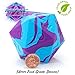 Gate Keeper Games & Dice: Random Encounter - Psionic Blast - Violet Purple & Cyan Blue Swirls, 58mm Silicone D20 Dice, Role Playing Games Accessory