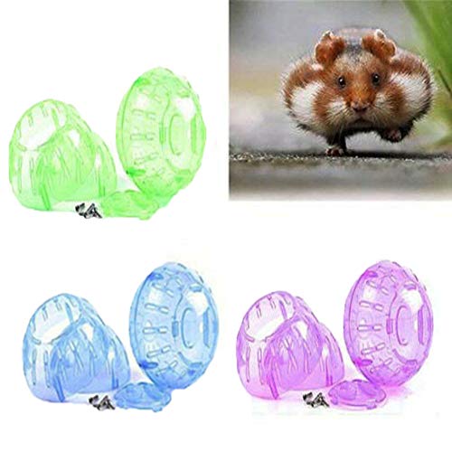 Swovo Hamster Ball Pet Toy Exercise Ball For Hamster Rodent Jogging Exercise Playing Plastic Ball Mini Ball For Hamster Gerbil Rat Mice (Random Color) #TOP4