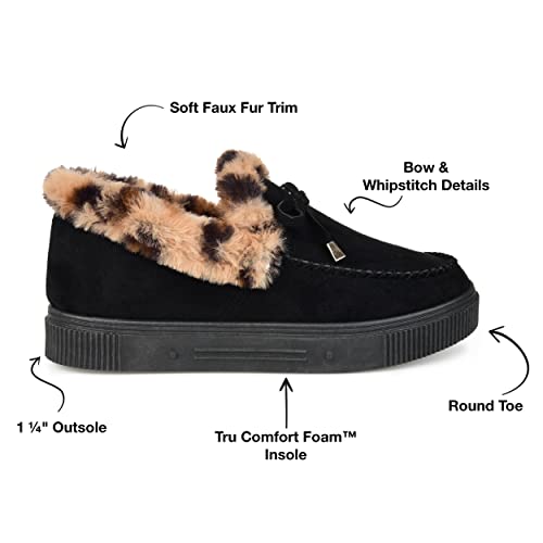 Journee Womens Midnight Tru Comfort Foam Slip On Shoe Style Round Toe Slippers2