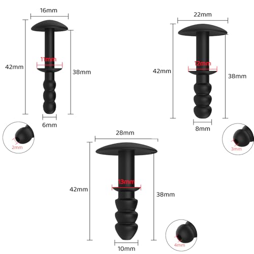 Kutocesy 3 Größen Set Dilator Harnröhren Plug Silikon Penisplug Hohler Katheter Harnröhre Dilatoren Für Männer Prostata Stimulation Sexspielzeug
