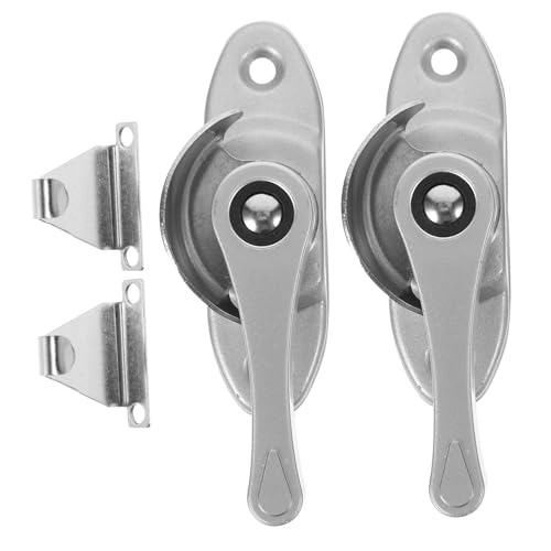 Alipis 2ensembles Serrure De Fenêtre Coulissante Pour Châssis Loquet De Remplacement Pour Fenêtres Guillotine Sécurité Garçon Fille