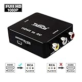Convierte una señal de video HDMI de alta calidad en una señal CVBS (AV) normal (definición estándar 480i). Le permite reproducir TV, grabadoras de DVD, etc.