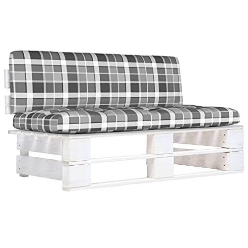tectake、Sofa Exterior terrazaSofá Central de palets de jardín Madera pino impregnada blancaÈ il luogo perfetto per divertirsi con la famiglia e gli amici!