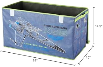 Pixar Lightyear Collapsible Children’s Toy Storage Trunk, Durable with Lid