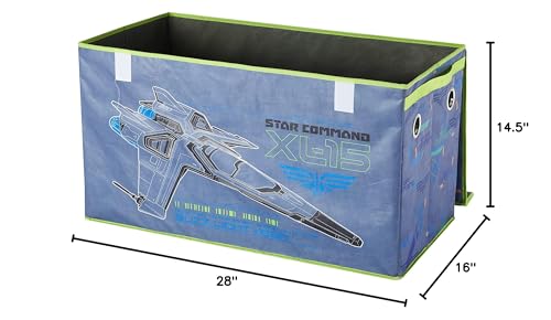 Pixar Lightyear Collapsible Children’s Toy Storage Trunk, Durable with Lid