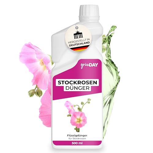 Stockrosen-Dünger 500 ml – Flüssiger mineralischer NPK...