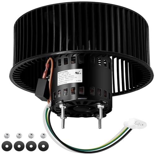 QTR070, QTR080 Fan Motor for Broan Nutone S-97016621, S99080568 Bathroom Exhaust Fan Motor &amp; Blower Wheel for Nutone QTN80L, QTR080L, QTR080F, QTRN080, QTR070L, QTRN080F, 80 CFM, 1.0 Sones Quieter.