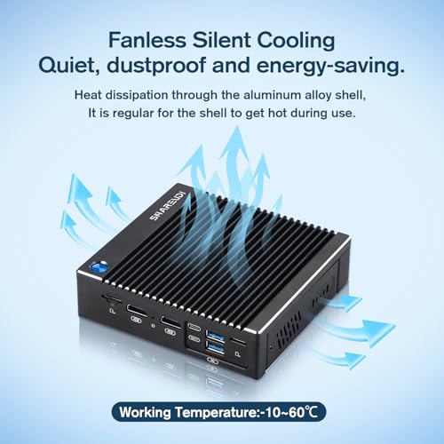 Image of Fanless Firewall Appliance 6X Intel i226 LAN Mini PC Intel N3710 4C /4T, Network Gateway Soft Router AES NI HD /Type-C /SIM Card /TF, Test with P-F-Sense /OPN-Sense（8G DDR3 RAM 240G mSATA SSD）