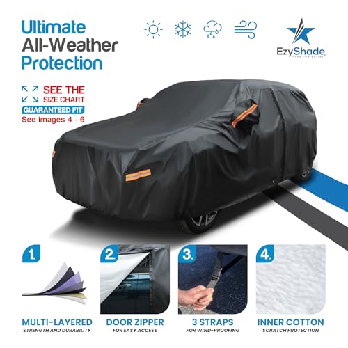 image for EzyShade 10-Layer SUV Car Cover Waterproof All Weather. See Vehicle Si