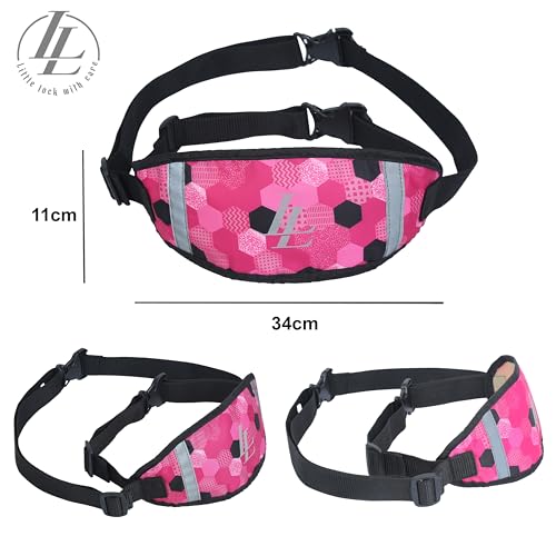 Image of Little Lock Kids Bike Safety Belt - Secure, Comfy & Easy-to-Use Harness for Two-Wheelers | Perfect for Bikes & Scooters | Ride Safe with Confidence! inch(Pink)