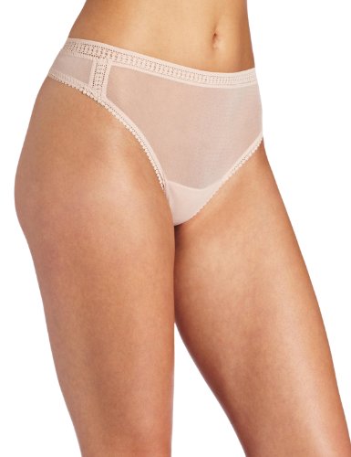 OnGossamer Women's Mesh Hi Cut Thong