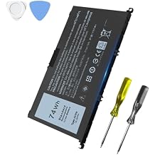 74Wh 357F9 Laptop Battery Compatible with Dell Inspiron 15 5000 7000 Gaming 5577 5576 7557 7559 7566 7567 Series 0GFJ6 P65F 71JF4 P65F001 P57F 0357F9 INS15PD P57F003 071JF4 11.1V