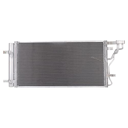 Image of TRQ A /C Condenser & Receiver Drier Assembly for 19-21 Hyundai Veloster 20-22 Kia Soul
