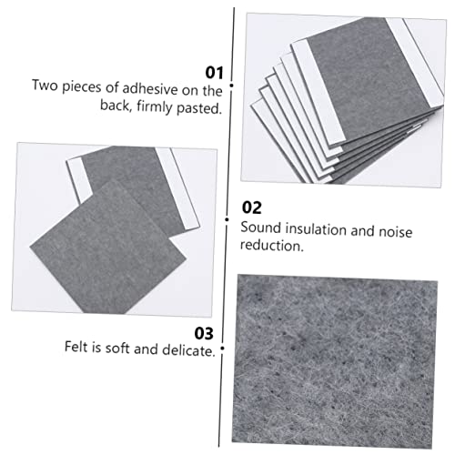 Beaupretty 6Pcs Paneles de Absorción Acústica de Fieltro Gris para Aislamiento Acústico Decoración de Pared Fácil de Instalar Reducción de Ruido para Oficina en Casa miniatura 7