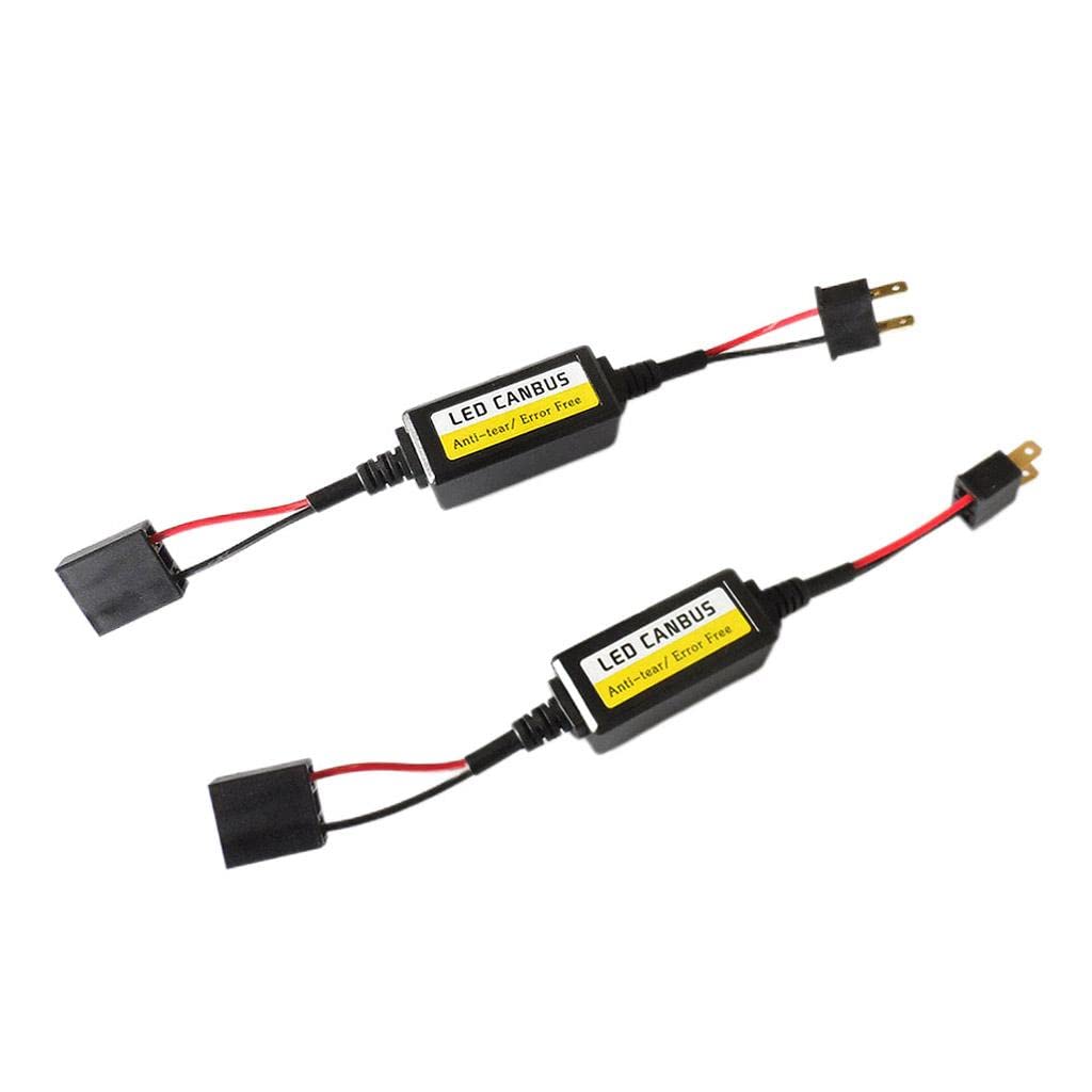 Ubervia® 2pcs LED Headlight Canbus Resistor Decoders Canceller H7-image-45