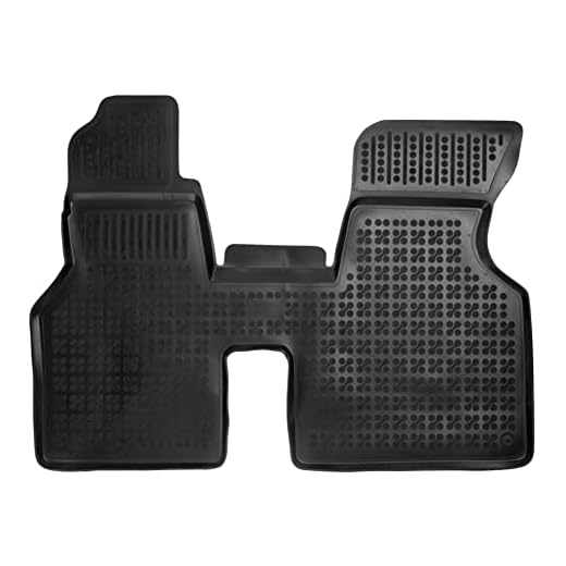 Rezaw 200113 Alfombrillas de Goma con Borde de 3 cm para VW T4 Transporter, Multivan, Caravelle año 1990 a 2003