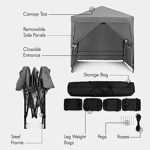 VonHaus Pop Up Gazebo x 2m – Outdoor Garden Marquee Shelter