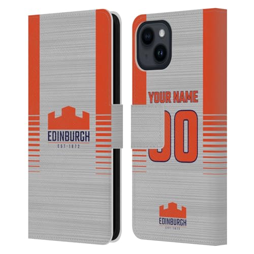 Coque portefeuille Edinburgh Rugby iPhone 15, protégez votre smartphone avec l'étui cuir personnalisé