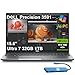 Dell Precision 3591 Mobile Workstation AI PC Laptop (15.6" FHD, Intel 16-Core Ultra 7 165H, 32GB DDR5, 1TB SSD, NVIDIA RTX 1000 Ada 6GB) for Business, Engineer, Thunderbolt 4, IST HUB, Win 11 Pro