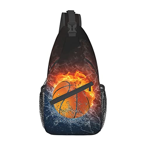 Basketball Cross chest bag Outdoor Sport Crossbody Sling Backpack Travel Hiking Chest Bag Daypack For Women Men