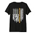 American Flag Proud Motocross Dirt Bike Grandpa Silhouette Premium Tri-Blend T-Shirt