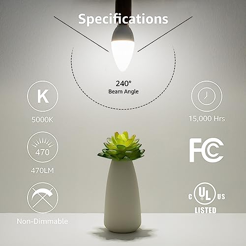 Lepro 600052-DW-US-6 E12 Led Candelabra Light Bulbs thumb #1