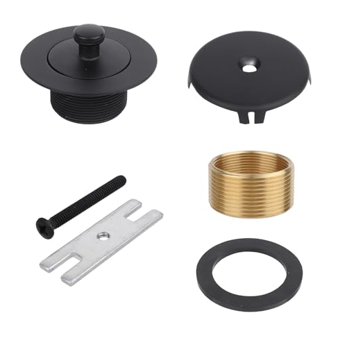 Tub Drain and Overflow Kit, Black Universal Bathtub Conversion Kit