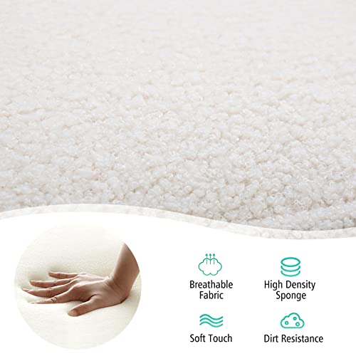 Sillón Plegable Teddy Peluche Blanco miniatura 4