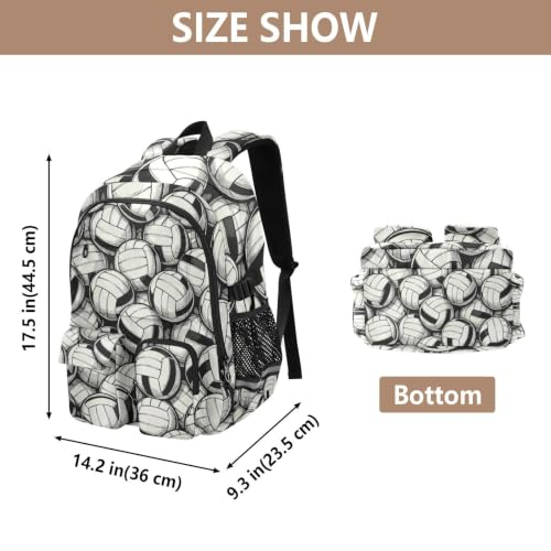 Mochila de equipaje grande de voleibol para organizar portátil y material 3
