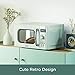 COMFEE' Retro Small Microwave Oven With Compact Size, 9 Preset Menus, Position-Memory Turntable, Mute Function, Countertop Microwave For Small Spaces, 0.7 Cu Ft/700W, Green, AM720C2RA-G