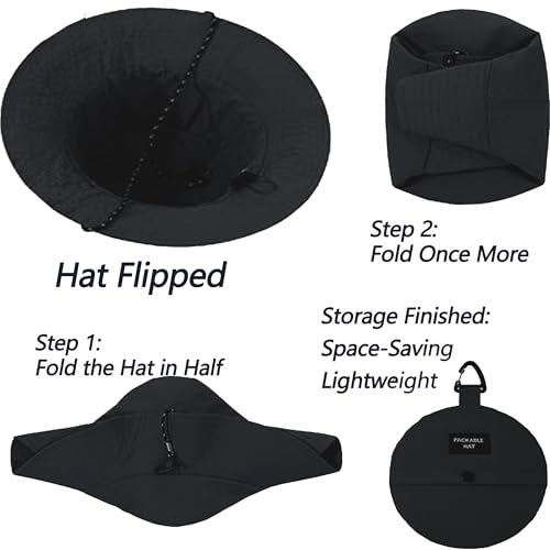 Sombrero para mujer packable rápido secado pesca verano miniatura 6