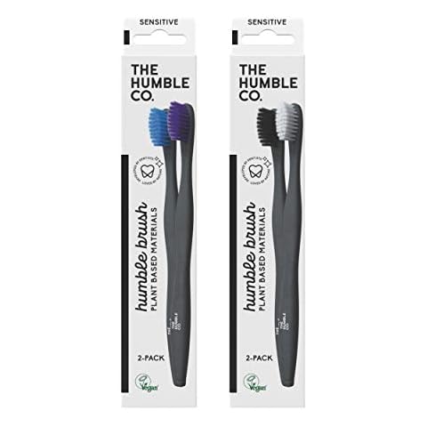 The Humble Co. Adult Black Toothbrush Set Cover