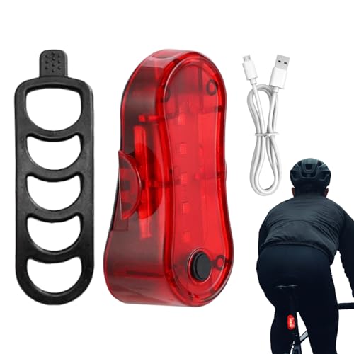 Luz Trasera Trasera De Bicicleta - Luces De Bicicleta Brillantes | Luces De Biicleta Trassera Impermeables | LED Biike LED Recargable Ideal Para Conducción Nocturna, Seguridad En La Carretera Y Visibi