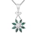 Produktbild Anhänger Silber Cubic Zirkonia Smaragd