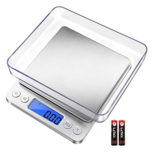 Fuzion Digital Gram Scale .01 Gram Accuracy, 500g Small Jewelry Scale, Mini Kitchen Food Scale for Herb, Powder, Gold, Coin - Weight Gram and Oz